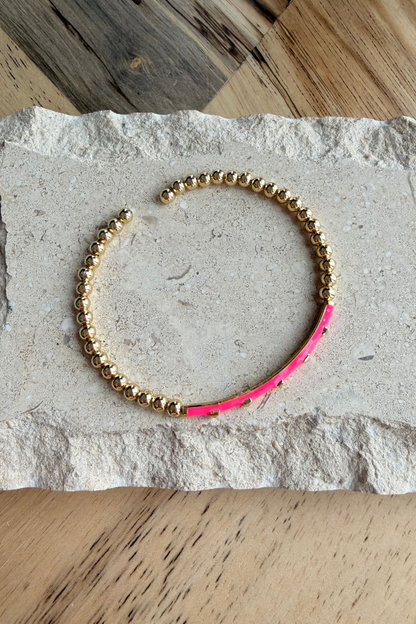 Capri Pink Stud Bangle