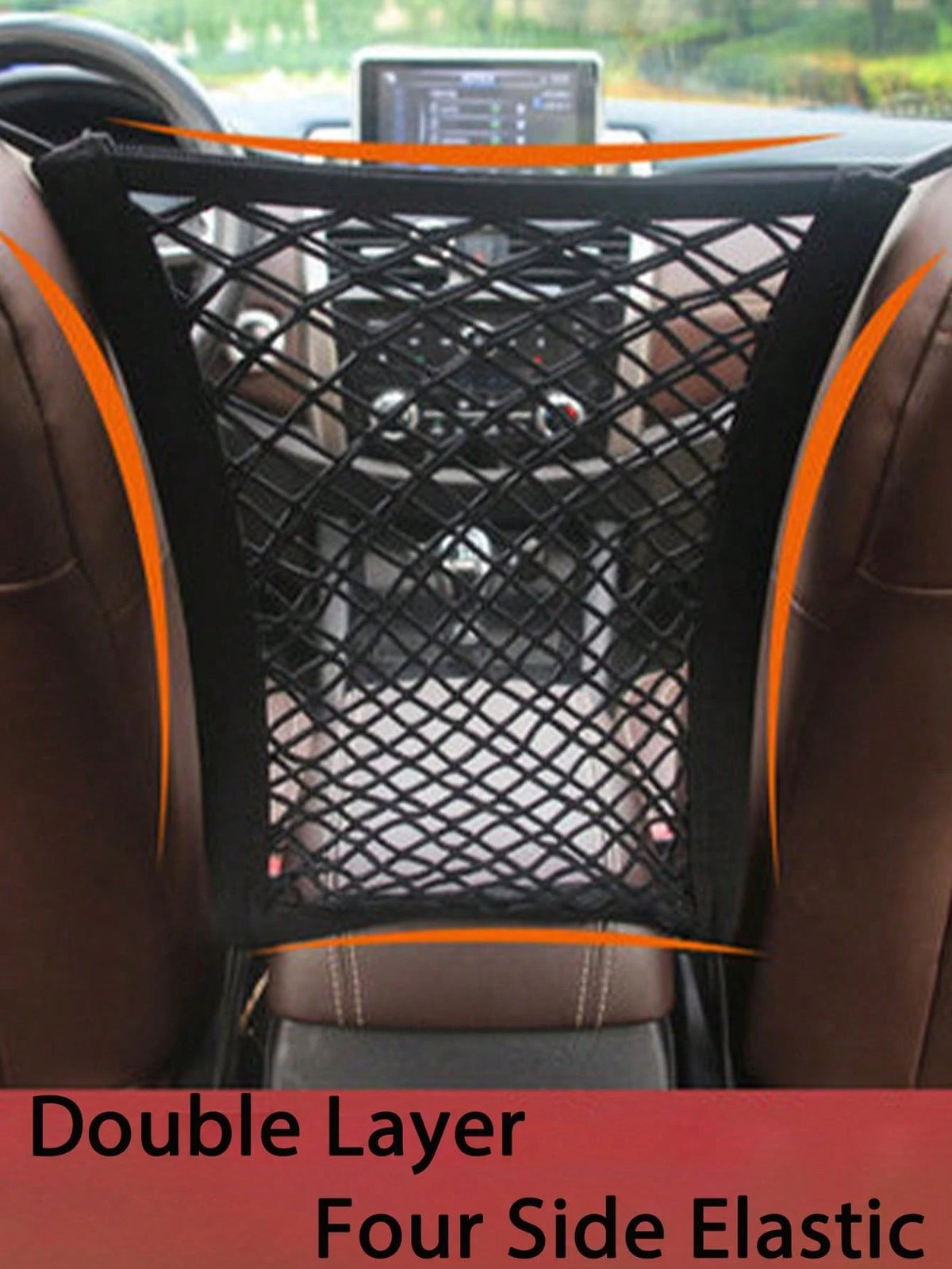 Car Pet Barrier Net, Pet Isolation Net With Safety Pouch And Expandable Storage Bag, Suitable For Sedan & SUV, Easy Installation, Driving By Isolating Children And Pets