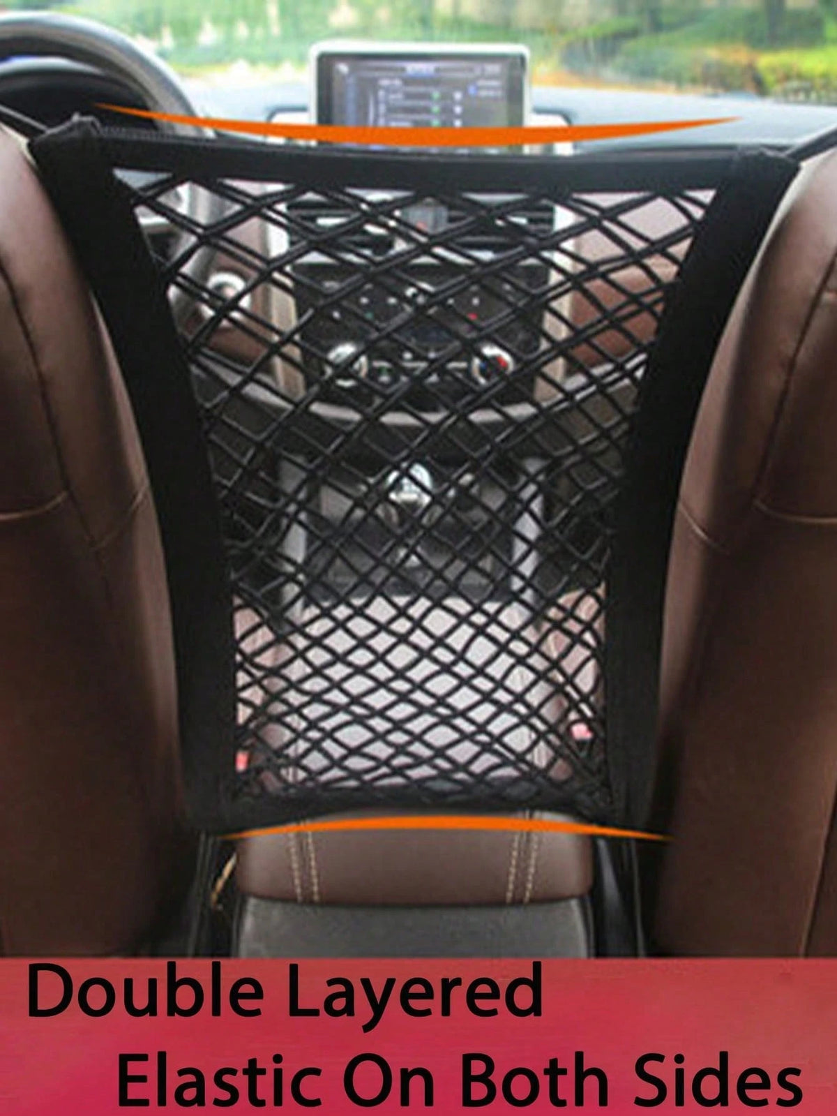Car Pet Barrier Net, Pet Isolation Net With Safety Pouch And Expandable Storage Bag, Suitable For Sedan & SUV, Easy Installation, Driving By Isolating Children And Pets