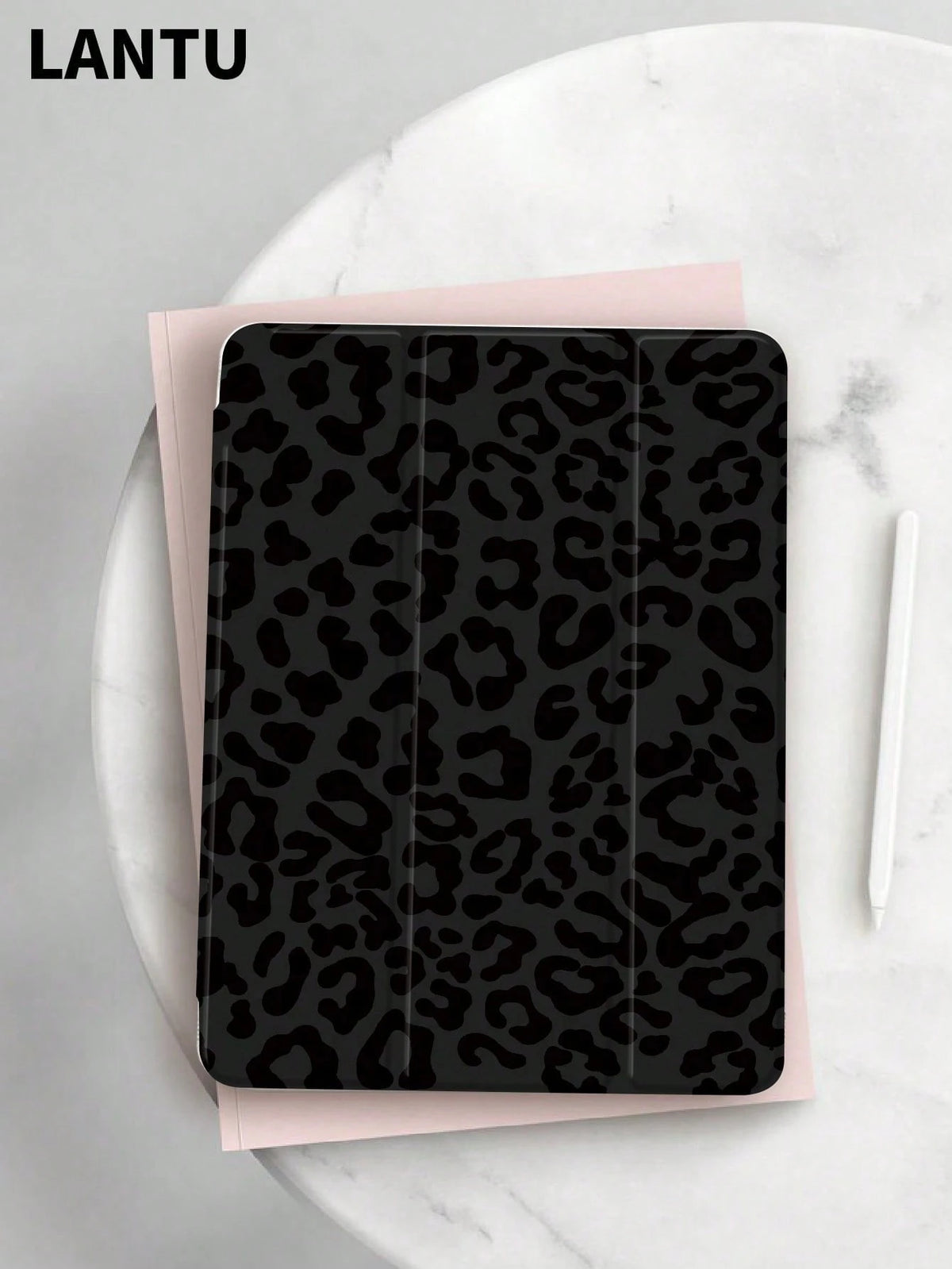 Cheetah,Leopard Print 1pc Minimalist Black Leopard Print Protective Case, Compatible With 10.2"/ Compatible With Pro 11" 2020/2021, Compatible With (A16) 11" 11th Gen 2025, Compatible With 9th/10th G