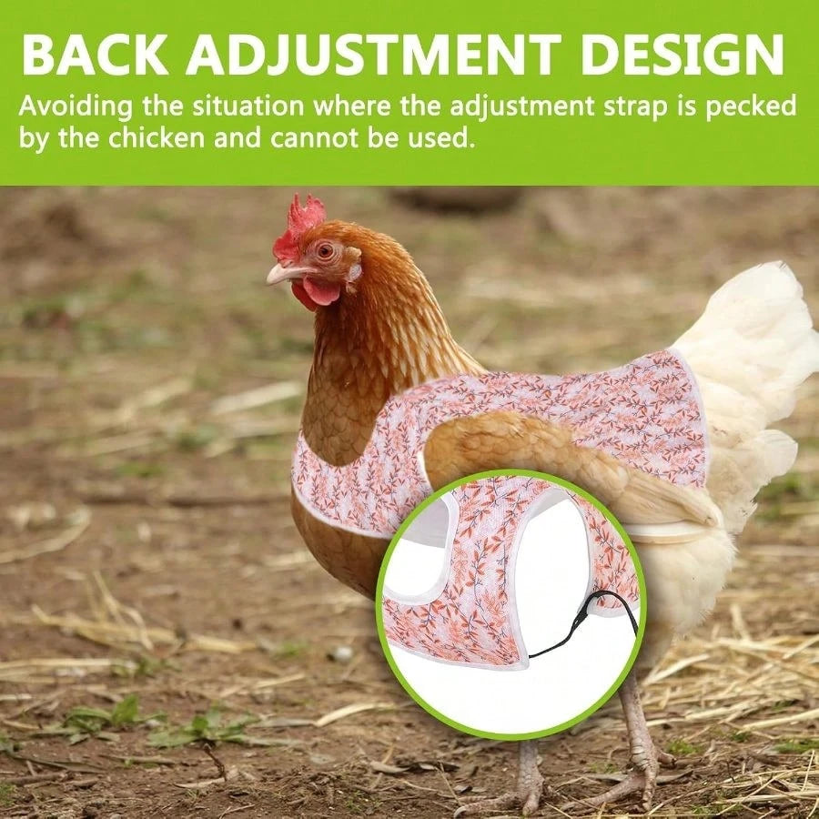 Chicken Hens, 3 Pack Chicken Aprons With Unique Print Design, Adjustable Back Straps, Breathable Comfortable, Easy To Use (Pattern)