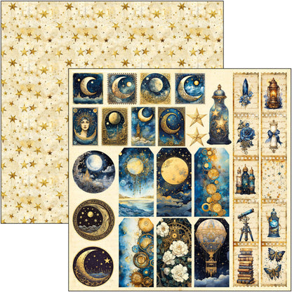 Ciao Bella - 12X12 Patterns Pad - Celestial. Available at Embellish Away located in Bowmanville Ontario Canada.