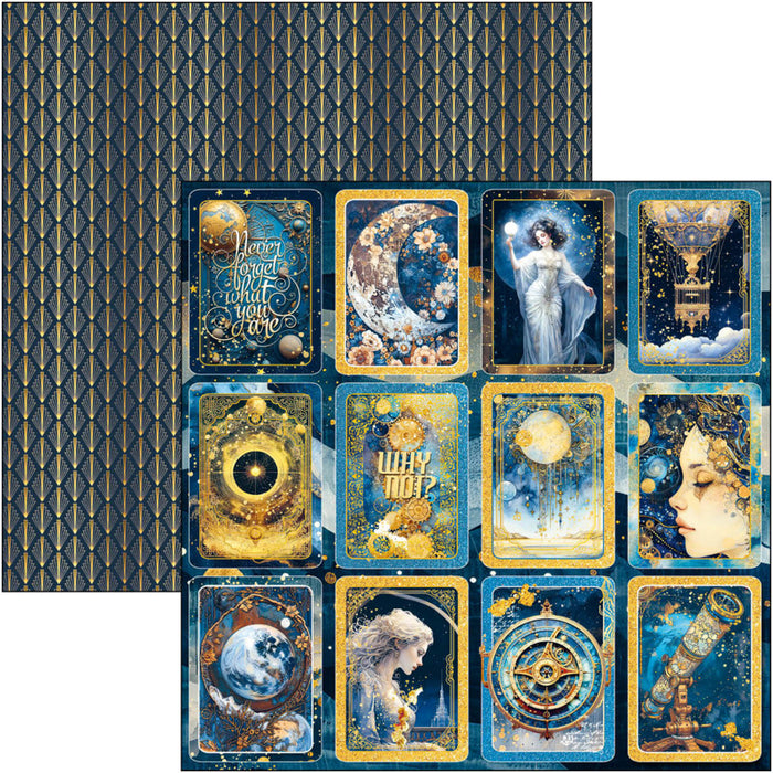 Ciao Bella - 12X12 Patterns Pad - Celestial. Available at Embellish Away located in Bowmanville Ontario Canada.