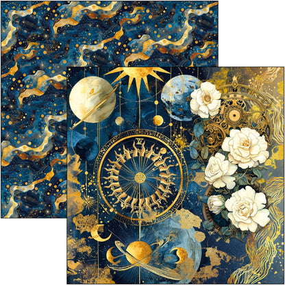 Ciao Bella - 12X12 Patterns Pad - Celestial. Available at Embellish Away located in Bowmanville Ontario Canada.