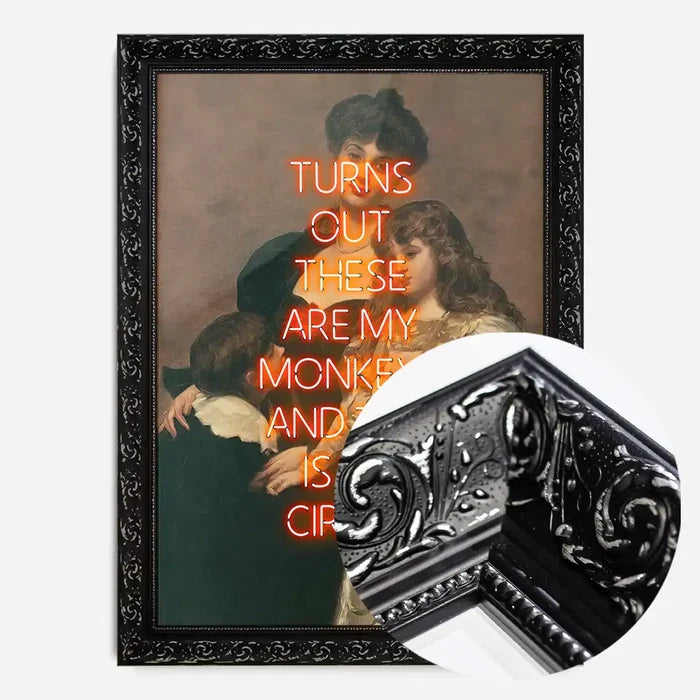 21x30cm | 8¼ x 11¾in / Black Ornate Frame