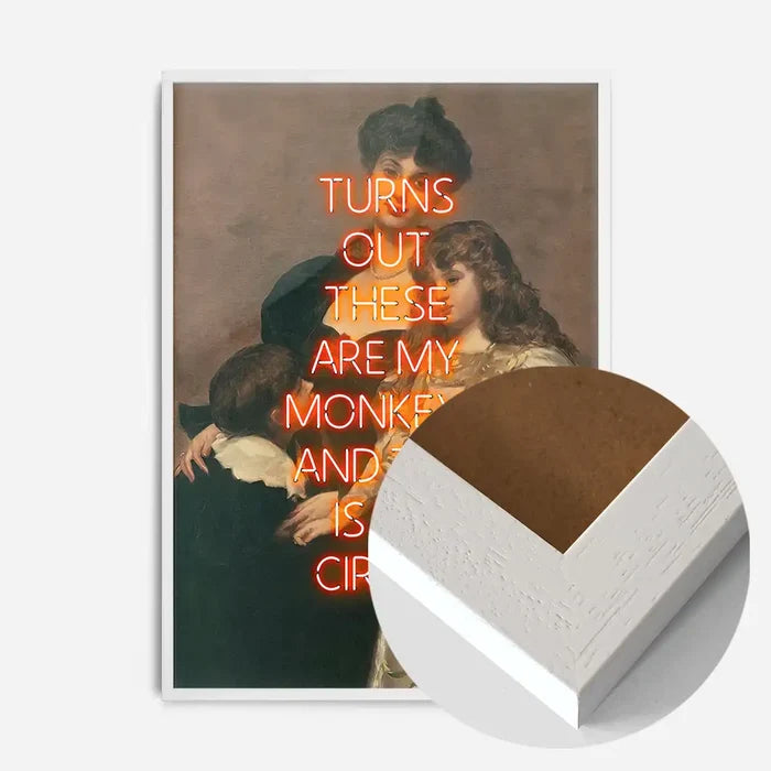 21x30cm | 8¼ x 11¾in / White Wood Frame