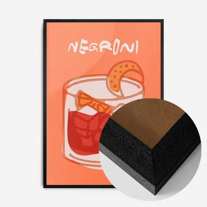 21x30cm | 8¼ x 11¾in / Black Wood Frame