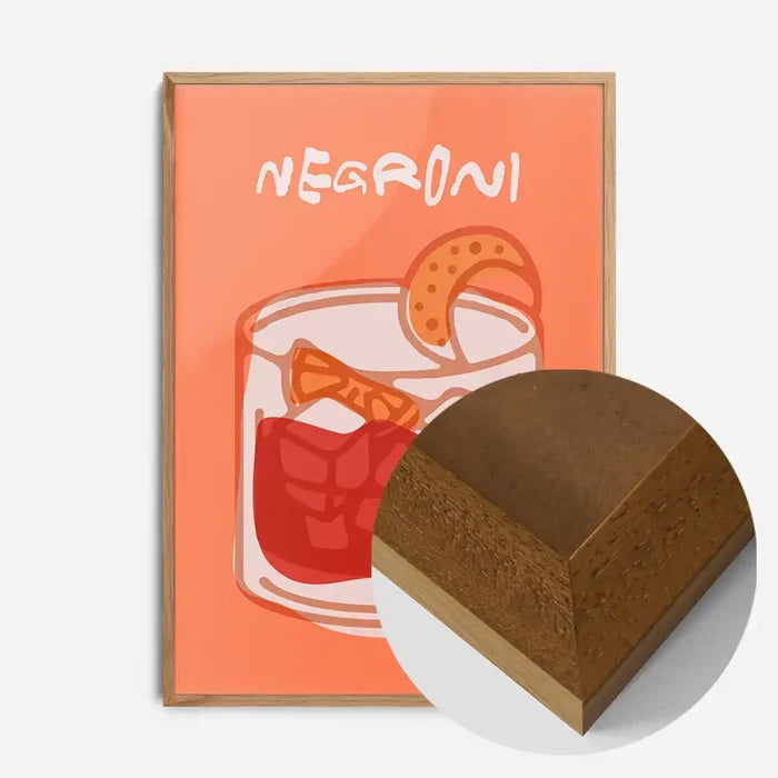 21x30cm | 8¼ x 11¾in / Oak Wood Frame