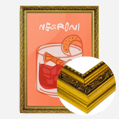21x30cm | 8¼ x 11¾in / Gold Ornate Frame
