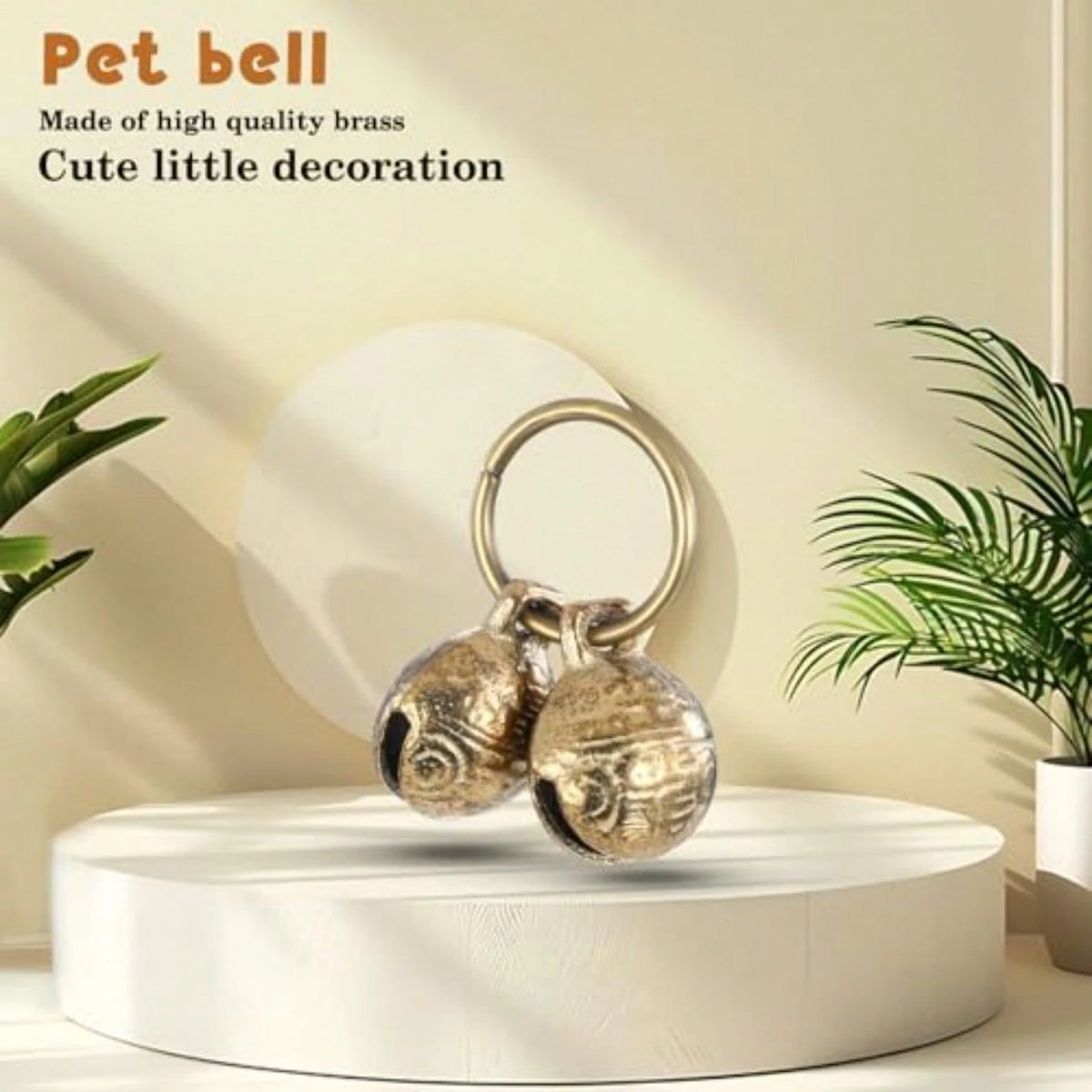Copper Bell For Dog Collar, 4 PCS Brass Dog Bells Extra Loud Collar Bell For Pet Tracking Anti Lost Training Pets Pendant Accessories Anti Theft Bells For Little Dogs And Cats