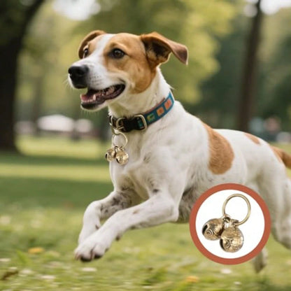Copper Bell For Dog Collar, 4 PCS Brass Dog Bells Extra Loud Collar Bell For Pet Tracking Anti Lost Training Pets Pendant Accessories Anti Theft Bells For Little Dogs And Cats