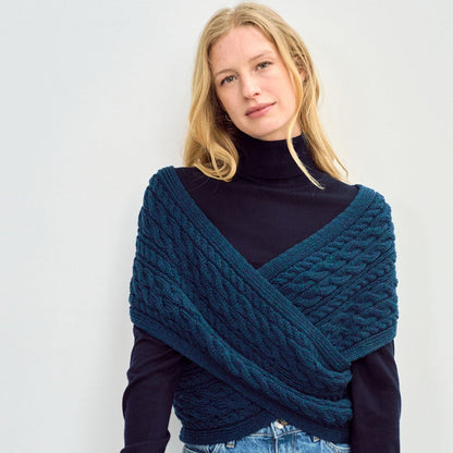 Corrib Crossover Atlantic Aran Wrap