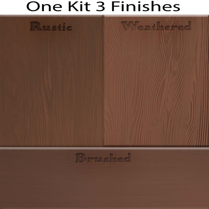 Retique It Java countertop stain kit with swatches showing three finish options for full kitchen countertops.