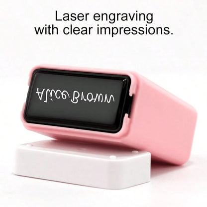 Customized Handwritten Name Stamp: Personalized Signature Stamp, Auto-Press, Built-In Ink, Easy Stamping On Various Surfaces. Suitable For Employees, Customers, Graduation Ceremonies, Business/Work/Of