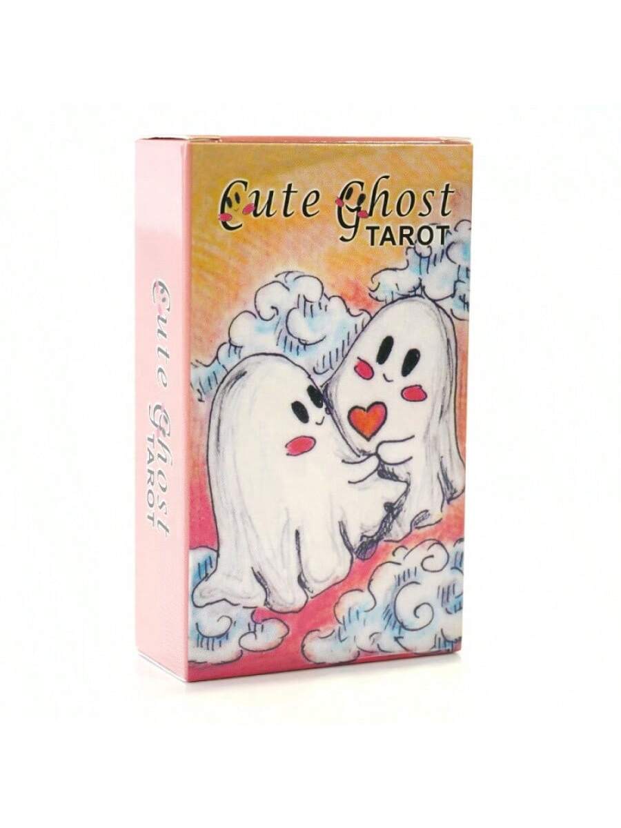 Cute Ghost Tarot Cards- These Adorable Small Ghost Tarot Cards Will Guide Your Emotions, Life, And Work Direction. Suitable For Beginners.