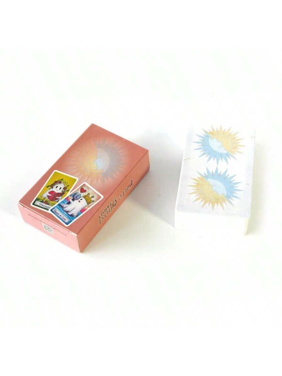 Cute Ghost Tarot Cards- These Adorable Small Ghost Tarot Cards Will Guide Your Emotions, Life, And Work Direction. Suitable For Beginners.