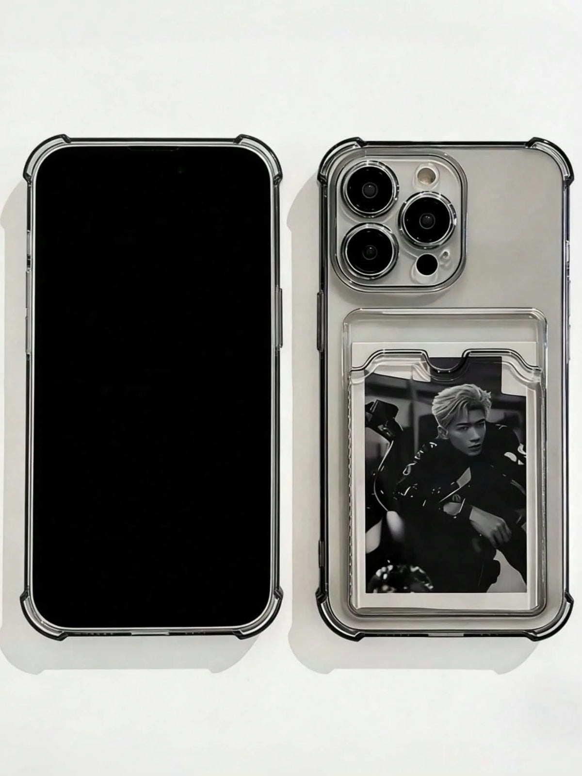 Daily Commute Essential, Durable Transparent TPU Phone Case With Built-In Card Slot, Pearl Butterfly Phone Lanyard, Suitable For Men And Women, Compatible With Apple 17/17 Air/17 Pro/17 Pro Max, 16/15
