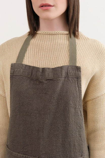 Charvet Editions Home Kitchen Aprons Doudou Apron in Oxyde Oxyde / 33.5" L X 30.75" W