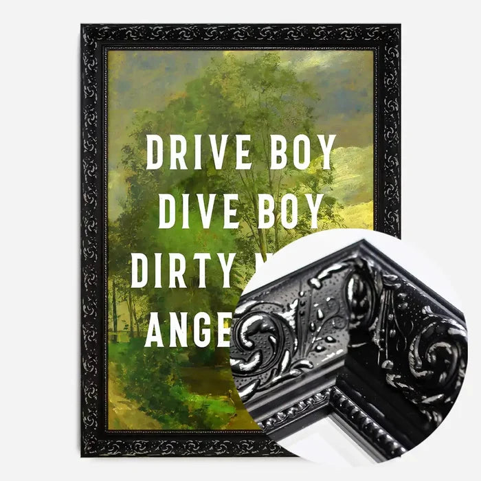 21x30cm | 8¼ x 11¾in / Black Ornate Frame