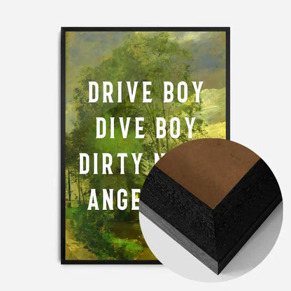 21x30cm | 8¼ x 11¾in / Black Wood Frame