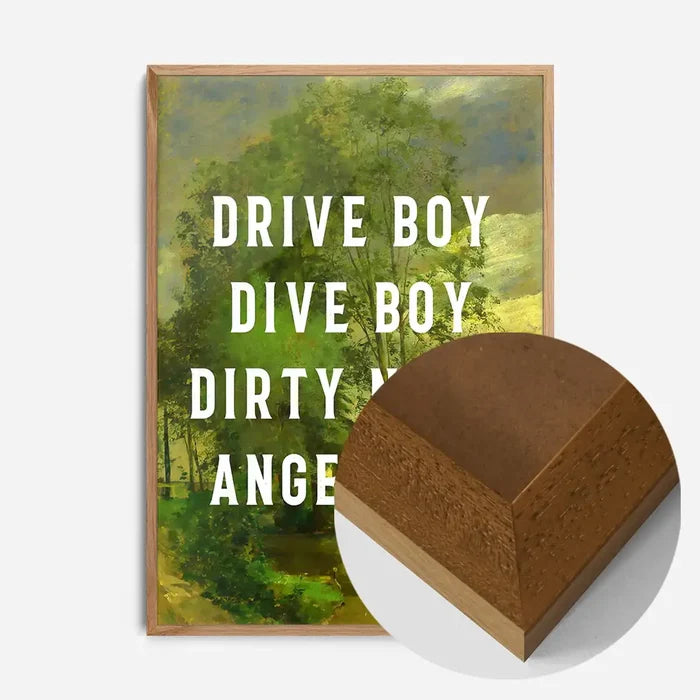 21x30cm | 8¼ x 11¾in / Oak Wood Frame