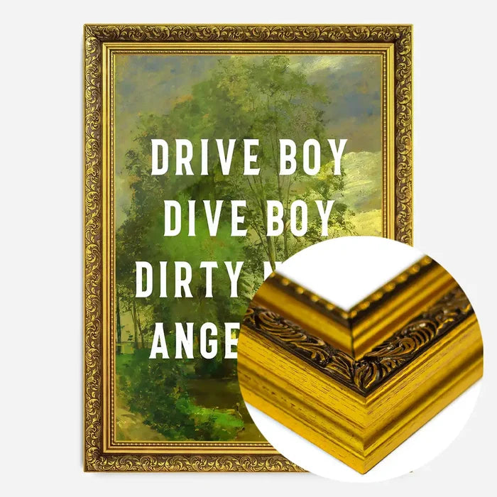21x30cm | 8¼ x 11¾in / Gold Ornate Frame