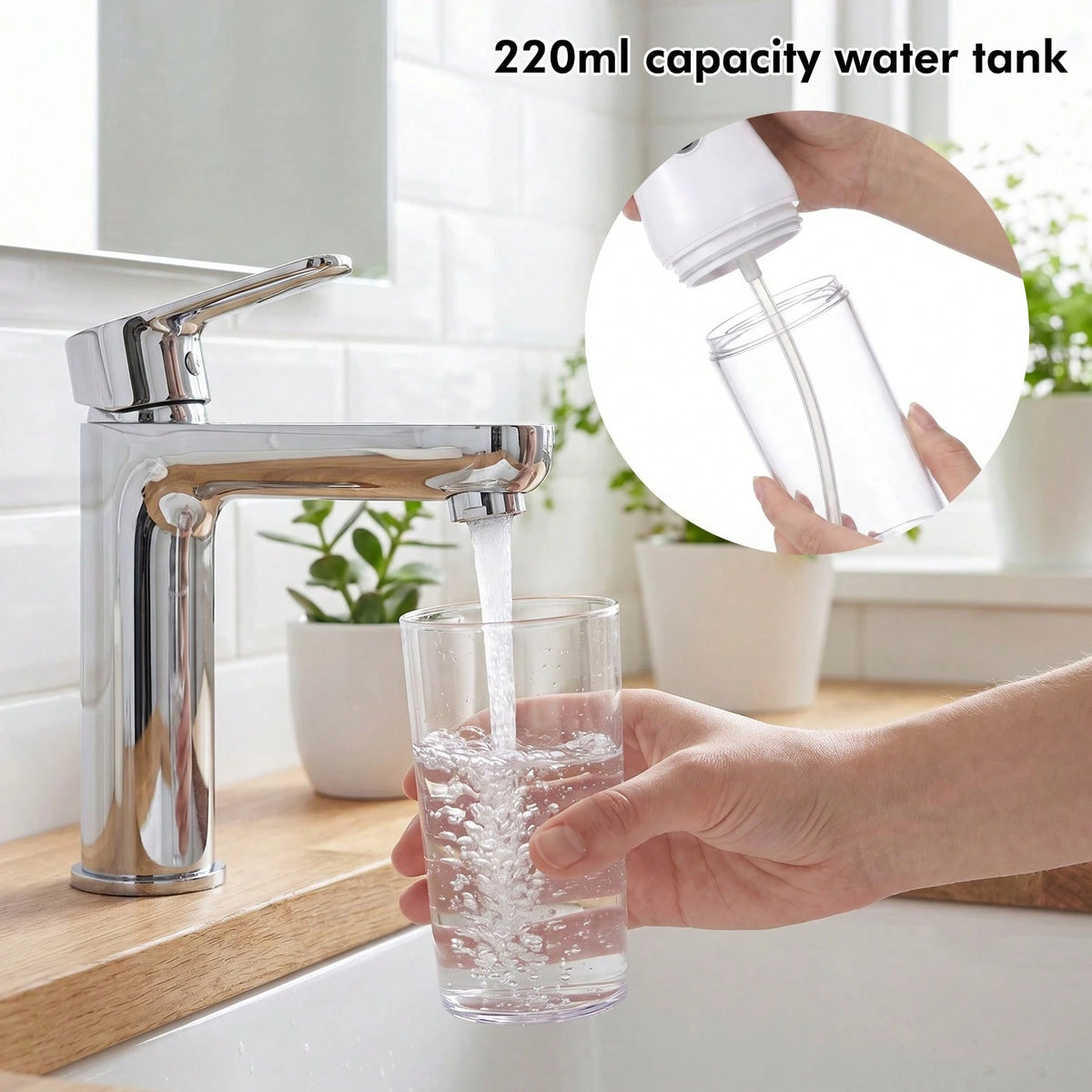 Electric Flosser With 4 Interchangeable Tips To Remove Plaque, Stains, And Tartar; Easy To Use And Helps Maintain Oral Hygiene; Rechargeable, Portable Oral Irrigator Suitable For Travel And Home Use.