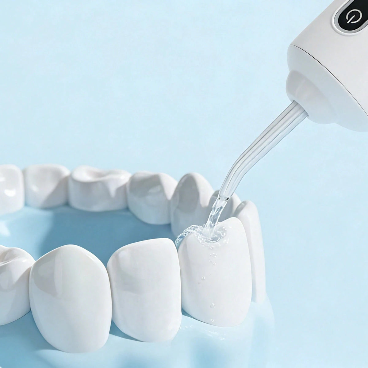 Electric Flosser With 4 Interchangeable Tips To Remove Plaque, Stains, And Tartar; Easy To Use And Helps Maintain Oral Hygiene; Rechargeable, Portable Oral Irrigator Suitable For Travel And Home Use.
