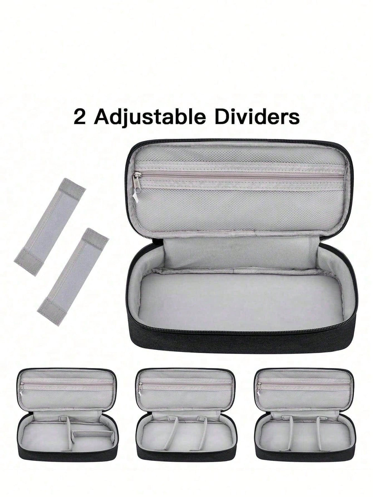 Electronic Product Organizer Bag – Multi-Compartment Digital Storage Pouch With Zipper, Portable Electronic Accessories Organizer, Can Store Charging Cables, Portable Hard Drives And Power Banks – Ide