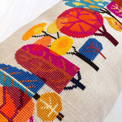 Forest Cross Stitch Pattern-Stitched Modern