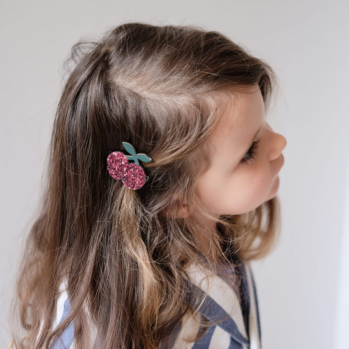 Glitter Cherries Clips