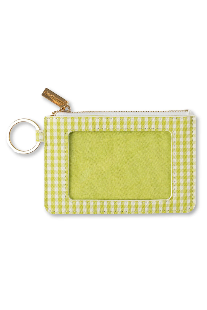 Green Gingham ID Holder