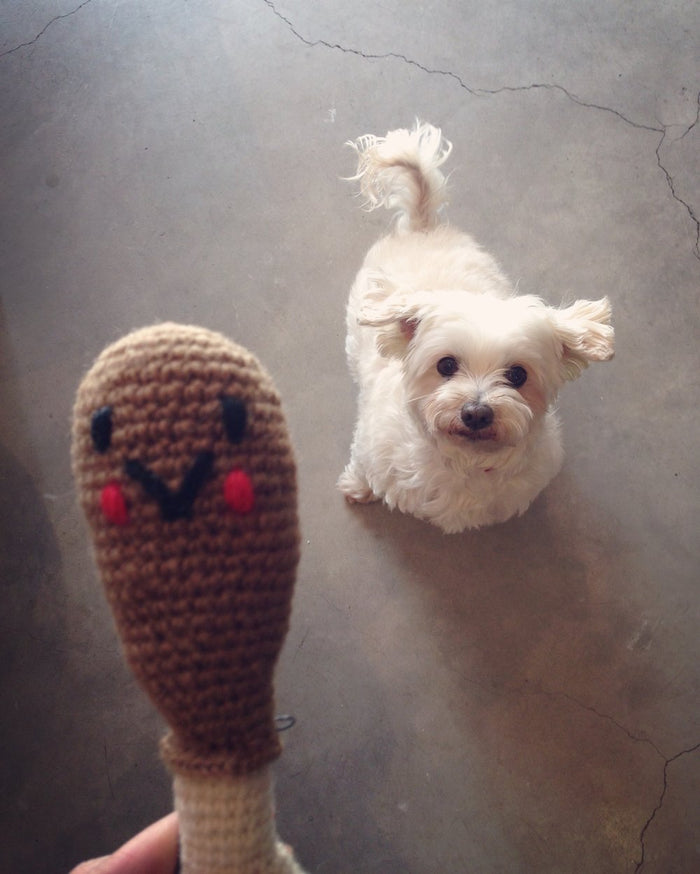 Hand Knit Drumstick - Acacia