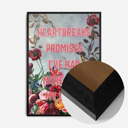 21x30cm | 8¼ x 11¾in / Black Wood Frame