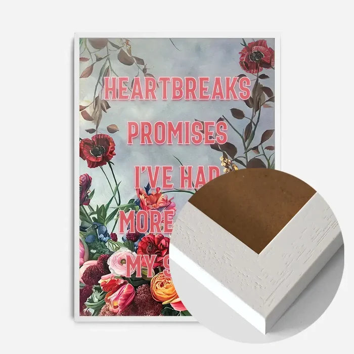 21x30cm | 8¼ x 11¾in / White Wood Frame