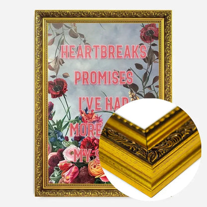 21x30cm | 8¼ x 11¾in / Gold Ornate Frame