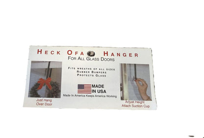 "Heck of a Hanger" - Glass Door Adjustable Wreath Hanger-Roventeur-Atlas Preservation