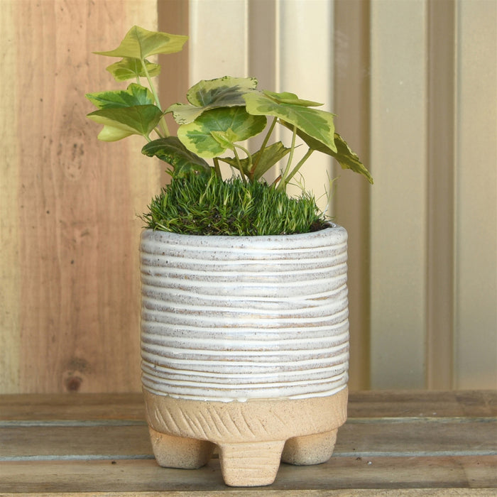 Horizontal Stripe Cachepot, Assorted Sizes