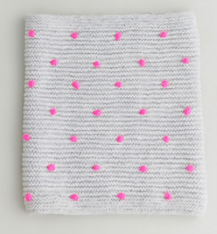Infinity Scarf Grey & Pink