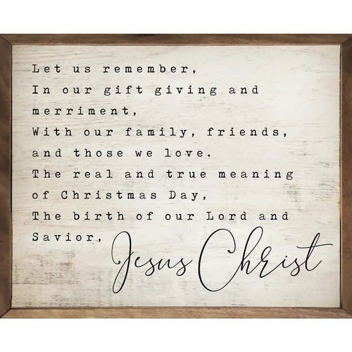 Jesus Christ Wood Sign