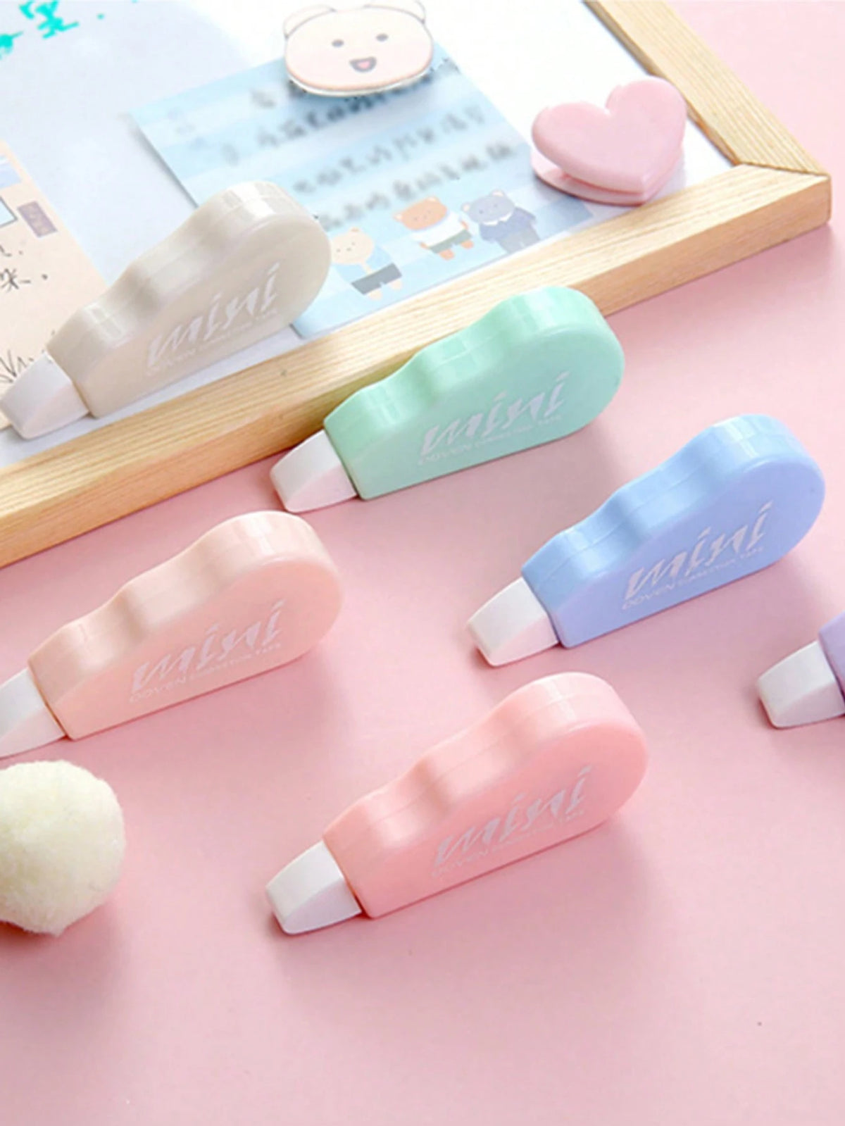 Macaron Color Mini Correction Tape, Simple Compact Smooth Non-Easily Broken Correction Tape, Single/Random Sent Back To School