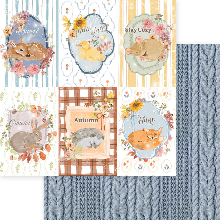 Memory Place -  8X8 Collection Pack - Hello Fall. 18 sheets, 80lbs double sided. Available at Embellish Away located in Bowmanville Ontario Canada.