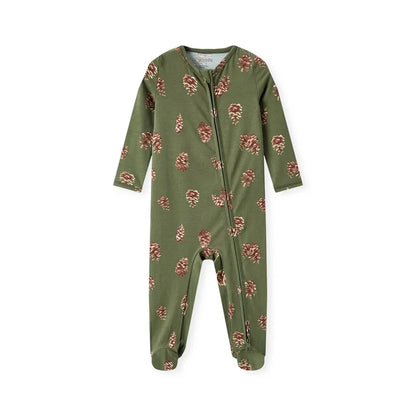 Milkbarn- Romper Footed Pinecone