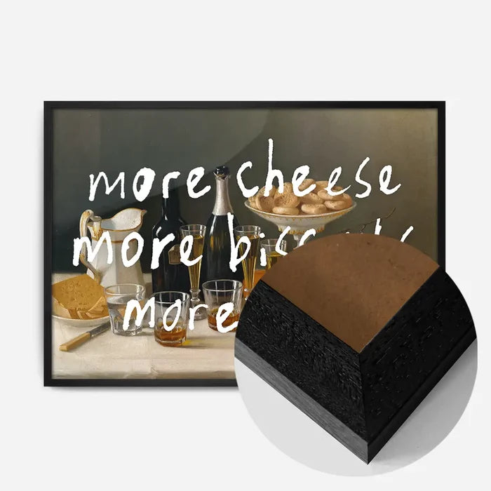21x30cm | 8¼ x 11¾in / Black Wood Frame