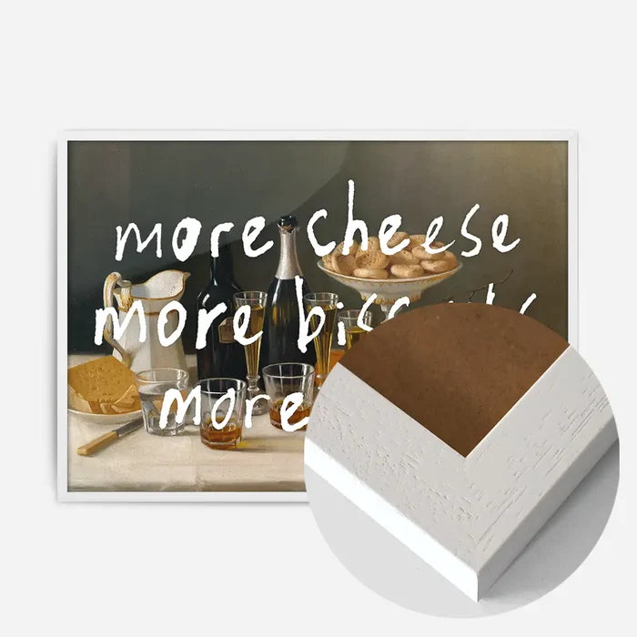 21x30cm | 8¼ x 11¾in / White Wood Frame