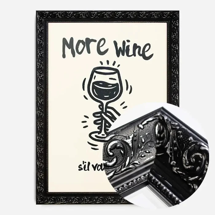 21x30cm | 8¼ x 11¾in / Black Ornate Frame