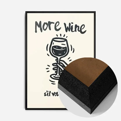 21x30cm | 8¼ x 11¾in / Black Wood Frame
