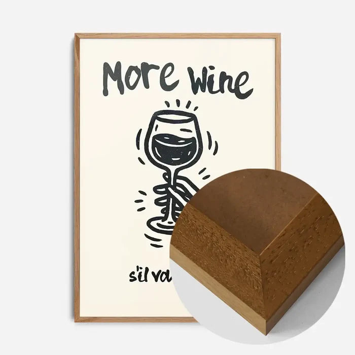 21x30cm | 8¼ x 11¾in / Oak Wood Frame