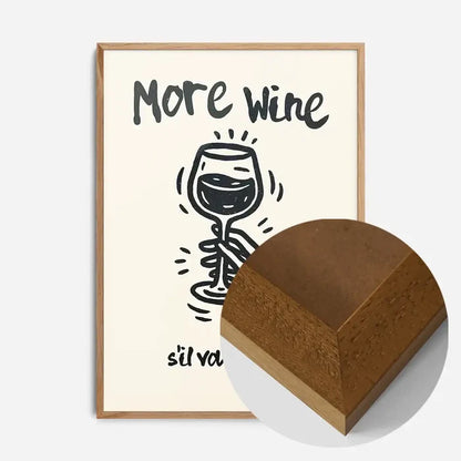 21x30cm | 8¼ x 11¾in / Oak Wood Frame