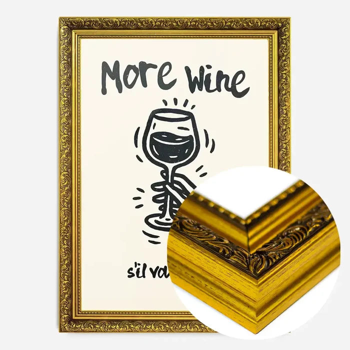 21x30cm | 8¼ x 11¾in / Gold Ornate Frame